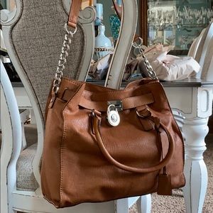Camel Michael Kors with silver hardware!